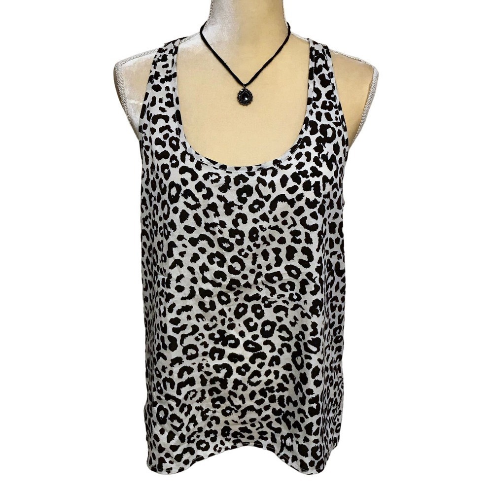 Forever 21 Racerback Leopard Print Top Women M